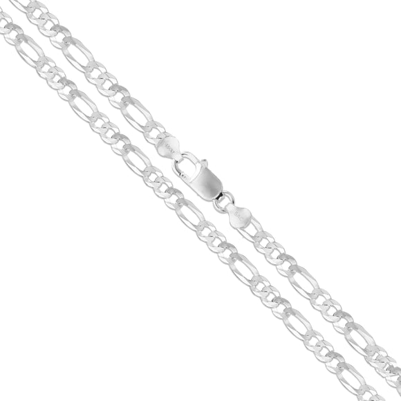Figaro 120 - 5.2mm - Sterling Silver Figaro Chain Necklace