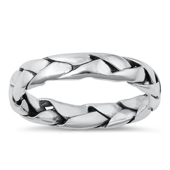 Sterling Silver Woven Ring