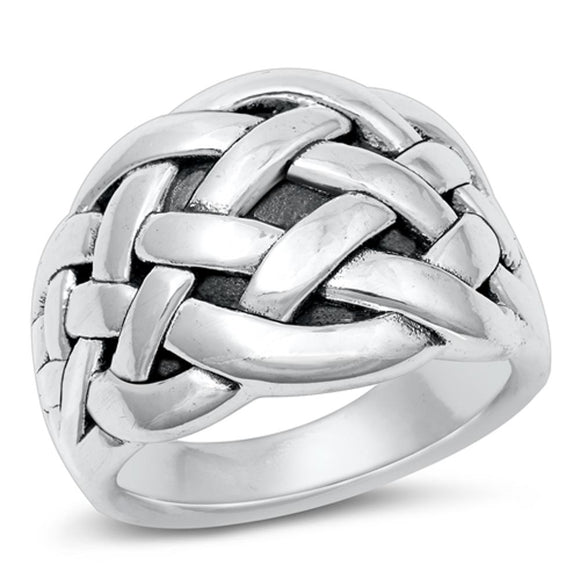 Sterling Silver Electroform Knot Ring