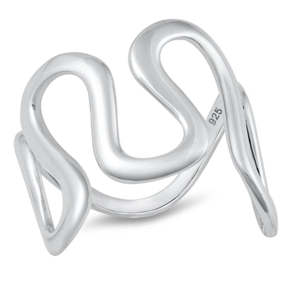 Sterling Silver Abstract Freeform Ring