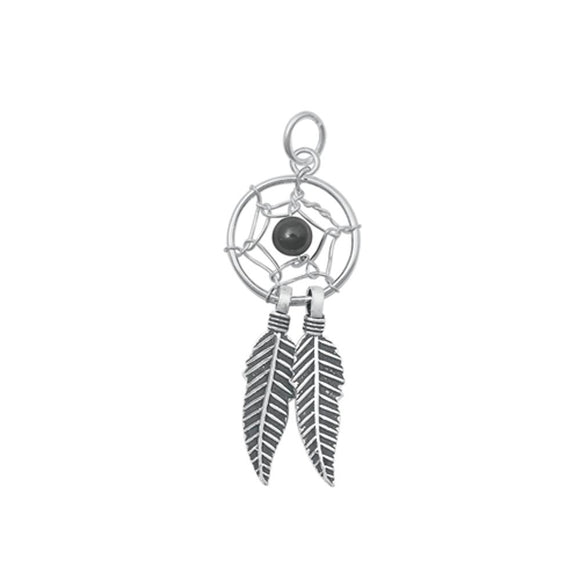 Sterling Silver Beautiful Pendant Native American Dreamcatcher Charm 925 New