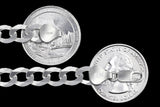 Curb 180 - 7.8mm - Sterling Silver Curb Chain Necklace