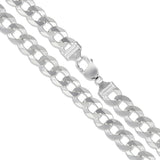 Curb 300 - 13.5mm - Sterling Silver Curb Chain Necklace