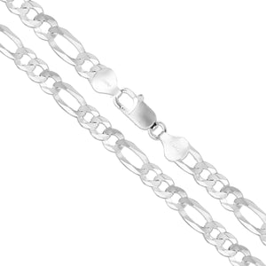 Regular Figaro 350 - 13.5mm - Sterling Silver Heavy Figaro Chain