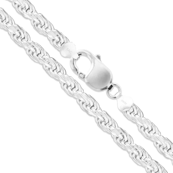Rope 150 - 7.5mm - Sterling Silver Rope Chain Necklace