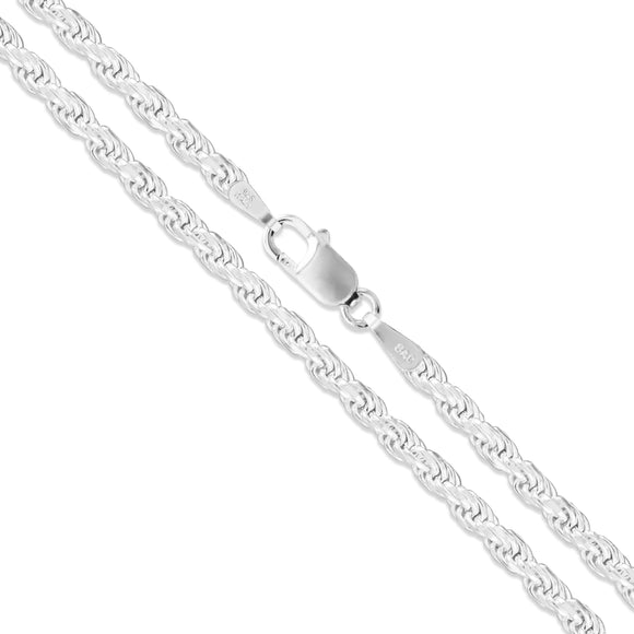 Rope 060 - 2.8mm - Sterling Silver Rope Chain Necklace