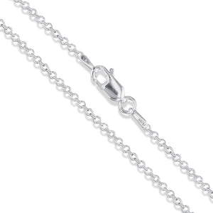 Cable 040 - 1.7mm - Sterling Silver Cable Chain Necklace