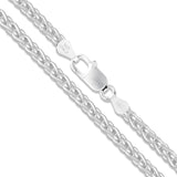 Wheat 080 - 3.4mm - Sterling Silver Wheat Chain Necklace