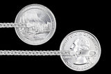 Wheat 080 - 3.4mm - Sterling Silver Wheat Chain Necklace