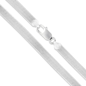 Herringbone 040 - 3.3mm - Sterling Silver Herringbone Chain Necklace