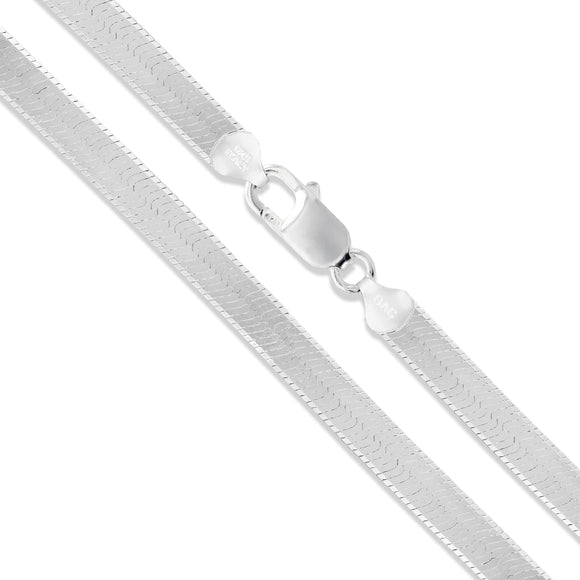 Herringbone 040 - 3.3mm - Sterling Silver Herringbone Chain Necklace