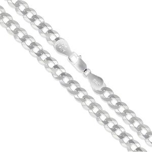 Curb 080 - 3.4mm - Sterling Silver Curb Chain Necklace