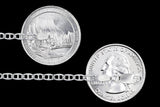 Marina 060 - 2.6mm - Sterling Silver Marina Chain Necklace