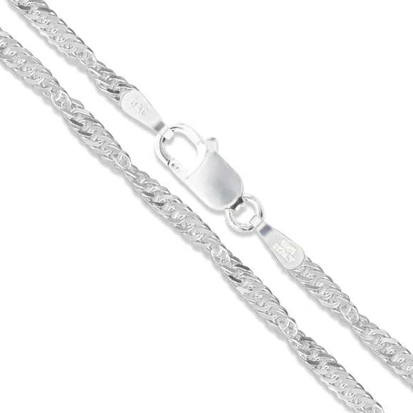 Singapore 040 - 2.3mm - Sterling Silver Singapore Chain Necklace