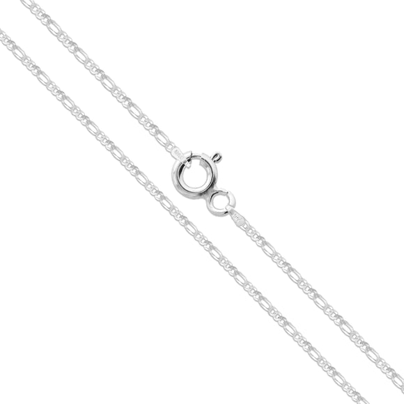 Figaro 060 - 2.5mm - Sterling Silver Figaro Chain Necklace