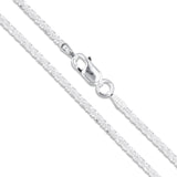 Criss Cross 030 - 1.8mm - Sterling Silver Criss Cross Chain Necklace