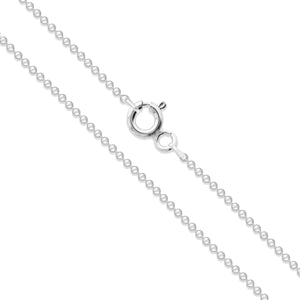 Bead 120 - 1.2mm - Sterling Silver Bead Chain Necklace
