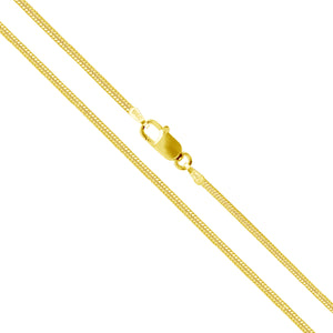 Snake Gold Plated 025 - 1mm - Sterling Silver Snake Gold Plated Chain Necklace
