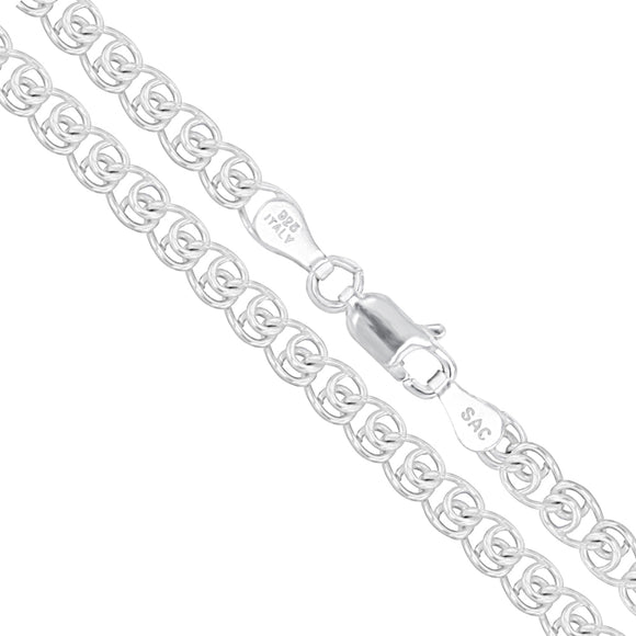 Love 040 - 2.6mm - Sterling Silver Love Chain Necklace