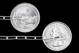 Paper Clip 060 - 3mm - Sterling Silver Paper Clip Chain Necklace
