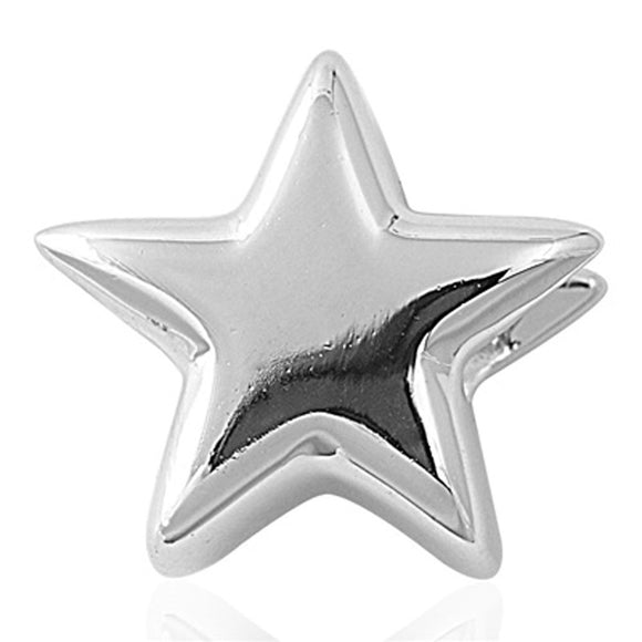 High Polish Star Pendant .925 Sterling Silver Celestial Outer Space Dream Charm