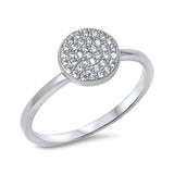 Women's White CZ Fashion Cluster Ring New .925 Sterling Silver Band Sizes 4-10