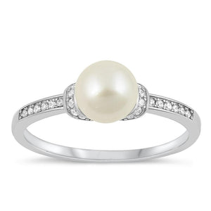 Sterling Silver Freshwater Pearl Ring