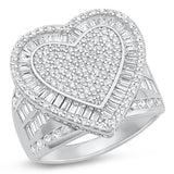 Sterling Silver Clear CZ Heat Ring