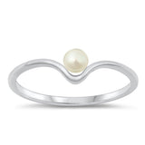 Sterling Silver Freshwater Pearl Ring