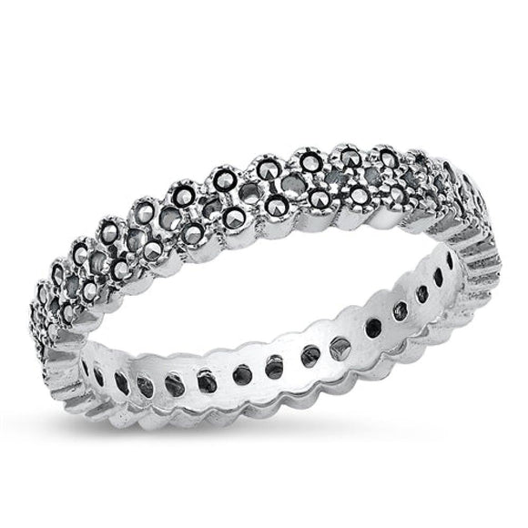 Sterling Silver Marcasite Ring