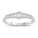 Sterling Silver Clear CZ Ring