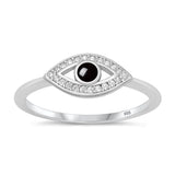 Sterling Silver Black Agate Ring