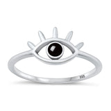 Sterling Silver Black Agate Ring