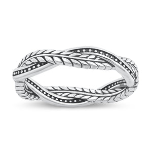 Silver Ring Bali & Leaf