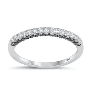 Sterling Silver White CZ Ring