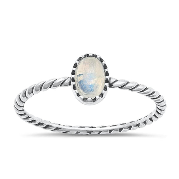 Sterling Silver Moonstone Ring