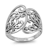Sterling Silver Woman's Celtic Fashion Ring Beautiful 925 Band 21mm Sizes 4-13