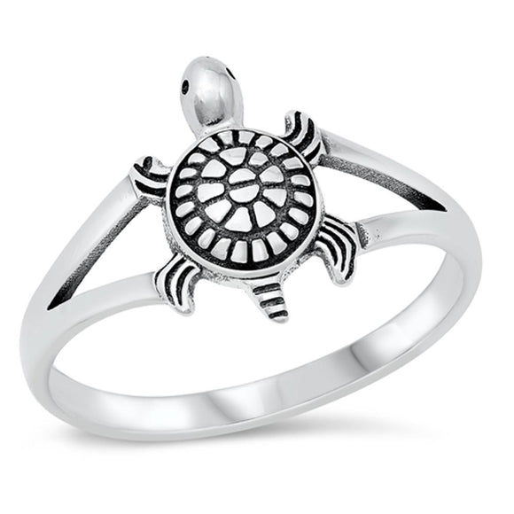 Bali Turtle Tranquility Healing Ring New .925 Sterling Silver Band Sizes 4-10