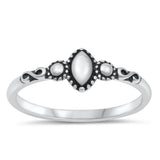 Vintage Bali Infinity Bead Fashion Ring New .925 Sterling Silver Band Sizes 4-10