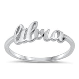 Sterling Silver Libra Zodiac Ring