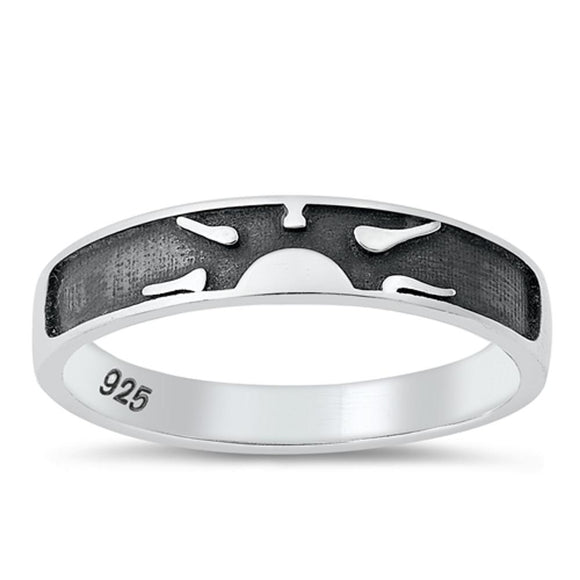 Sterling Silver Sunrise Sunset Ring
