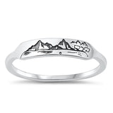 Sterling Silver Mountains Ring