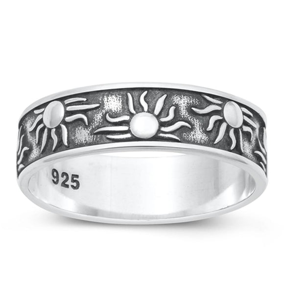 Sterling Silver Sun Ring