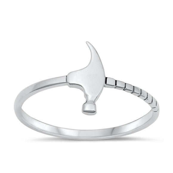 Sterling Silver Hammer Ring