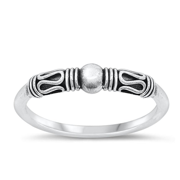 Sterling Silver Bali Ring
