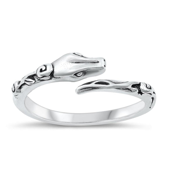Sterling Silver Bali Snake Ring
