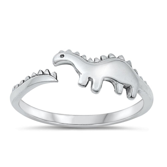 Sterling Silver Adjustable Dinosaur Ring