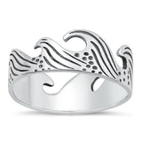 Sterling Silver Wave Ring