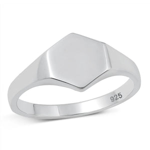 Sterling Silver Geometric Ring