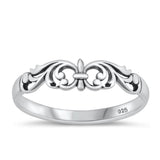 Sterling Silver Fleur De Lis Ring